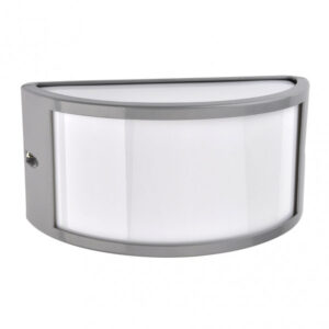 Aplique Exterior Aluminio Ara 1xe27 Gris Ip44 13x25x12 Cm - Gris