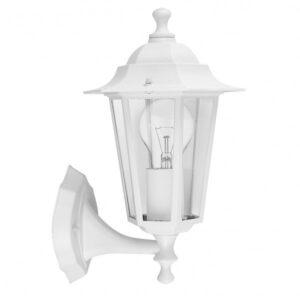 Aplique Exterior Aluminio Auriga 1xe27 Blanco Ip44 32x22x17 Cm - Blanco