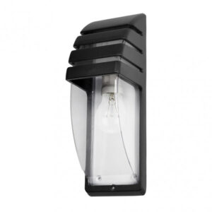 Aplique Exterior Elnath 1xe27 Negro Ip44  35x12x12 Cm - Negro