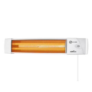 Estufa Cuarzo Africa 1200w Blanco 2 Potencias Control Cadena De Tiro 10,4x57x10,8 Cm - Blanco