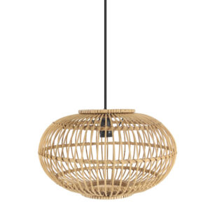 Colgante Bambu Viseu Neg/natural 1xe27 Regx40x40cm - Negro / Natural