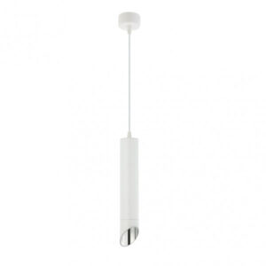 Colgante Nakhon 1xgu10 Blanco/plata Regx5,3x5,3 Cm - Blanco / Plata