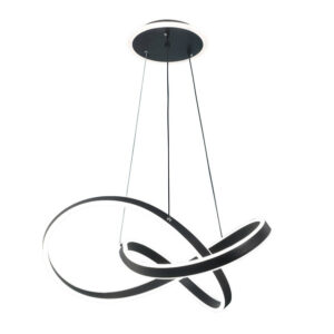 Colgante Nantes Negro 120w 3000-4000-6000k Regx60x 60cm 9600lm C/remoto Y Reg.intensidad - Negro