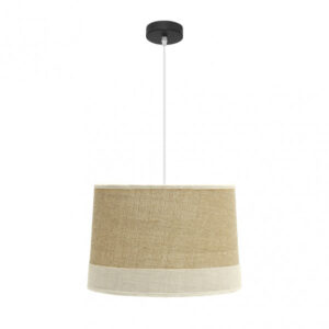 Colgante Tietar 1xe27 Saco/beis  Regx40x40 Cm - Saco/Beis