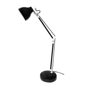 Flexo Carpo 1xe14 Negro/blanco Orientable Articulable 48x14,2x14,2 Cm - Negro/Blanco