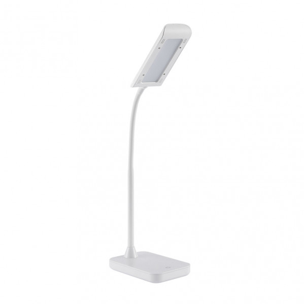 Flexo Oliver 5w 6000k Blanco 375lm 43x10x25 Cm Regulable 3 Intensidades, Flexible, Orientable Y Tactil - Blanco