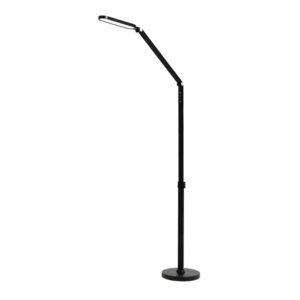 Pie Salon Draga 13w 3000-4500-6000k Negro 1100lm Articulable Int.regulable Tactil 152x23x43cm - Negro