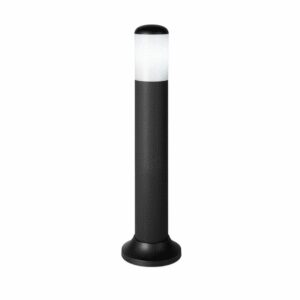 Pilar Exterior Azafran 1xe27 Negro 40x9,1x9,1 Cm Policarbonato  Ip44 - Negro