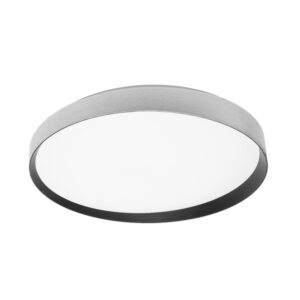 Plafon Alora 60w 3000-4200-6500k Plata/negro 8x50x50cm 5400lm C/remoto Y Memoria - Plata / Negro