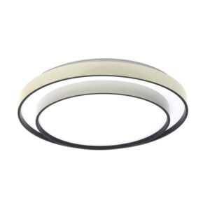Plafon Fana 60w 3000-4200-6500k Blanco/negro 9x50x50cm 5400lm C/remoto - Blanco / Negro