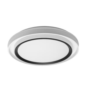 Plafon Meyer 60w 3000-4200-6500k Blanco/negro 7x50x50cm 5400lm C/remoto - Blanco / Negro