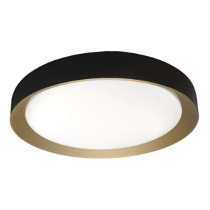Plafon Lucy 60w 3000-4200-6500k Negro/oro 7,5x50x5 0cm 5400lm C/remoto - Negro / Oro