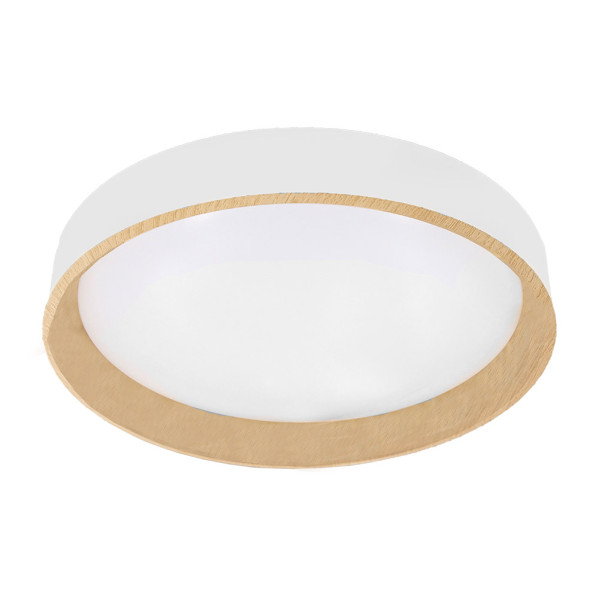 Plafon Morgan 60w 3000-4200-6500k Blanco/haya 7,5x50x50cm 5400lm C/remoto - Blanco/Haya