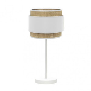 Sobremesa Alto Kandy 1xe27 Natural/blanco 67x30x30 Cm - Natural/Blanco