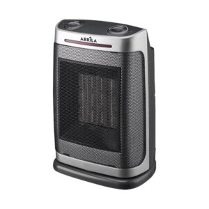 Termoventilador Ceramico PTC Fogon 1500w Plata 2potencias 3funciones Termost. Regu. Seguridad, Antivuelco 29x19x14,5cm - Plata