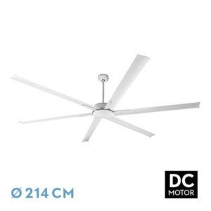 Ventilador Dc Almanzor 24w Blanco 6aspas 214d Regulable Intensidad 2950lm 3000k,4000k,6000k Remoto+temporizador+memoria - Blanco