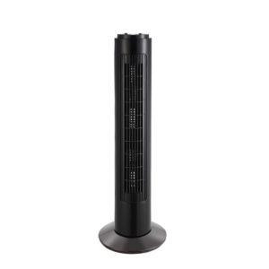 Ventilador De Torre Cuco Negro 3velocidades 50w Temporizador Rotatorio 78x22x22 Cm - Negro